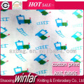 single jersey knitting cartoon printed 100 cotton fabric manufacturers for garment